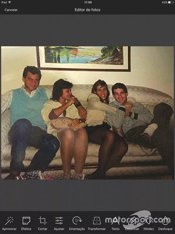 Ayrton Senna e Adriane Yamin