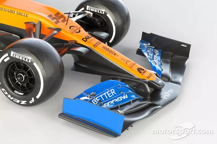 McLaren MCL35 voorvleugel