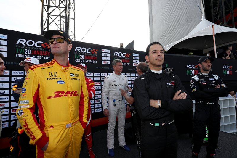 Ryan Hunter-Reay y Helio Castroneves