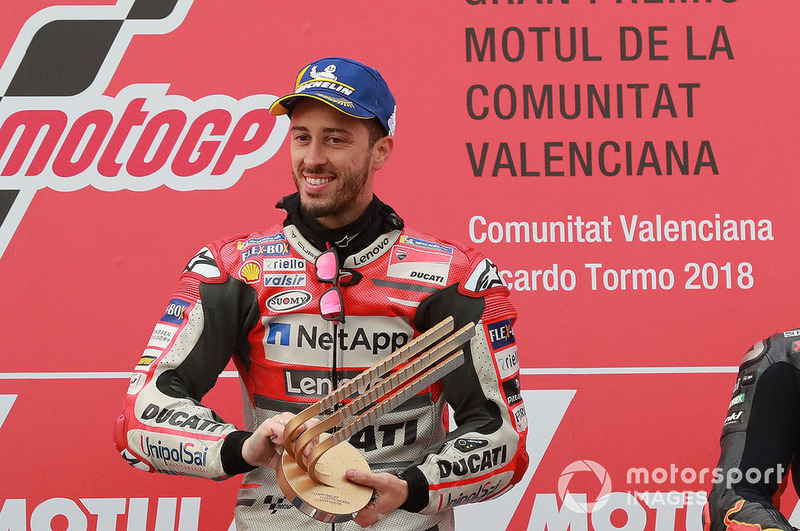 Подіум: переможець гонки Андреа Довіціозо, Ducati Team