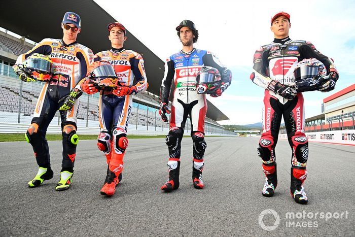 Joan Mir, Repsol Honda Team, Marc Márquez, Repsol Honda Team, Alex Rins, Team LCR Honda, Takaaki Nakagami, Team LCR Honda