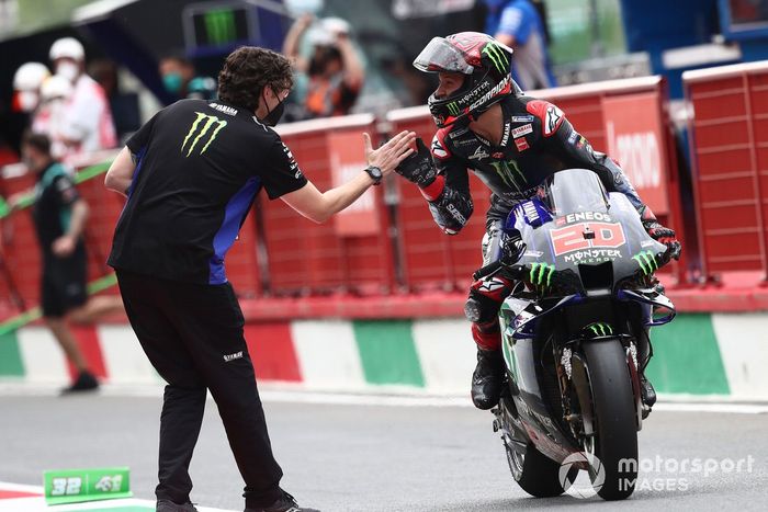 Ganador de la pole Fabio Quartararo, Yamaha Factory Racing