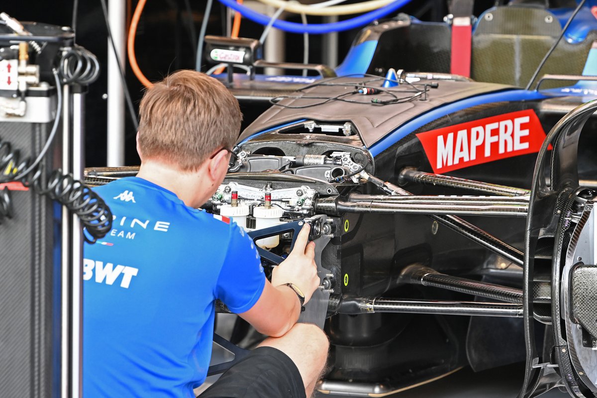 Detalle del Alpine A522