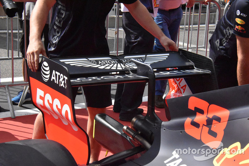 Alerón trasero del Red Bull Racing RB14
