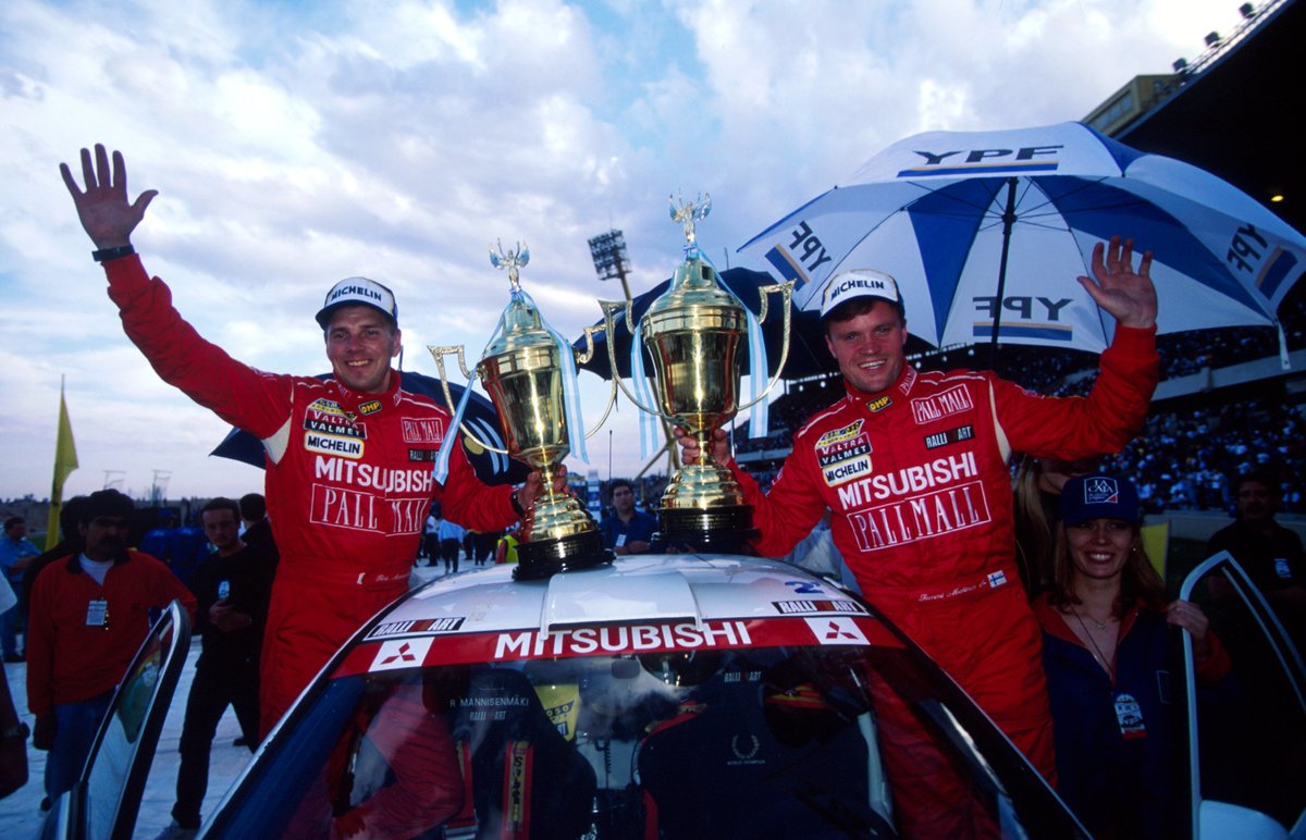 Makinen and Mitsubishi won four titles on the spin together in the mid-to-late 1990s