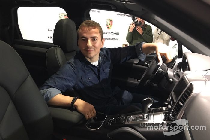 Jorge Lorenzo, en un acto de Porsche