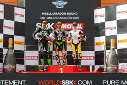 Podium : Kenan Sofuoglu, Randy Krummenacher, Nicolas Terol