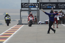 Intercambio de bicicletas de los equipos de Andrea Dovizioso, Ducati Team y Valentino Rossi, Yamaha