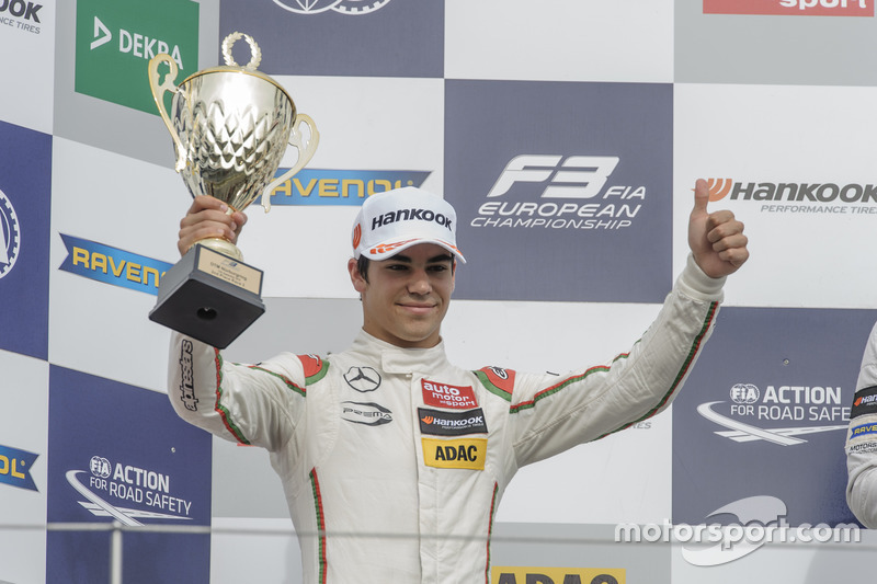 Podium: 2. Lance Stroll Prema Powerteam, Dallara F312 - Mercedes-Benz