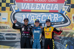 Podium Race winner Wilfied Boucenna, Knauf Racing, second place Nicholas Risitano, Racers Motorsport, third place Florian Venturi, GO Fas Racing