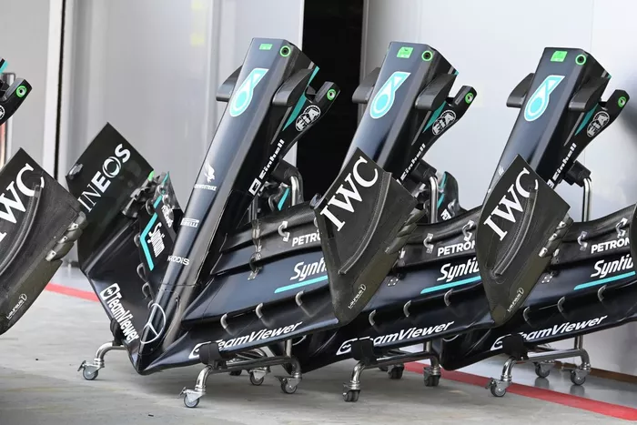 Mercedes W14 detalles técnicos