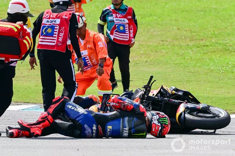Fabio Quartararo, Yamaha Factory Racing Crash