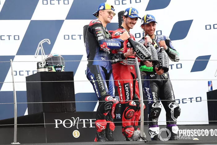 Francesco Bagnaia, Ducati Team, Fabio Quartararo, Yamaha Factory Racing, Enea Bastianini, Esponsorama Racing