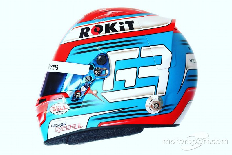 Casque de George Russell, Williams