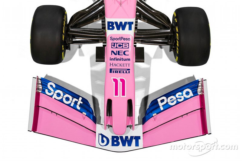 Détail de la livrée Racing Point