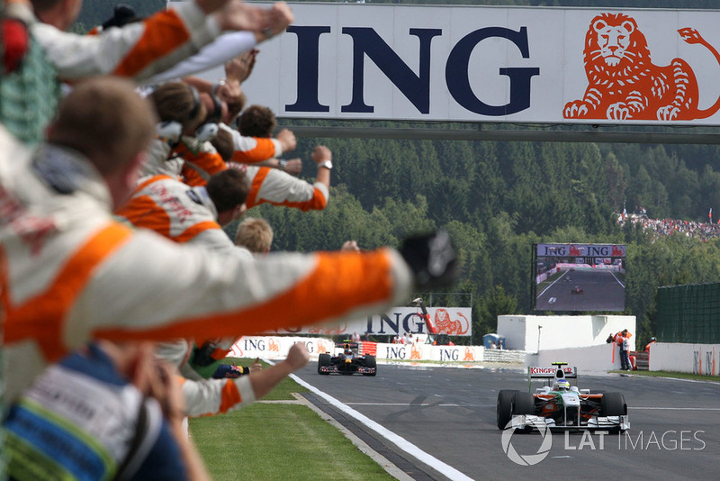 First points and podium (2009 Belgian Grand Prix)