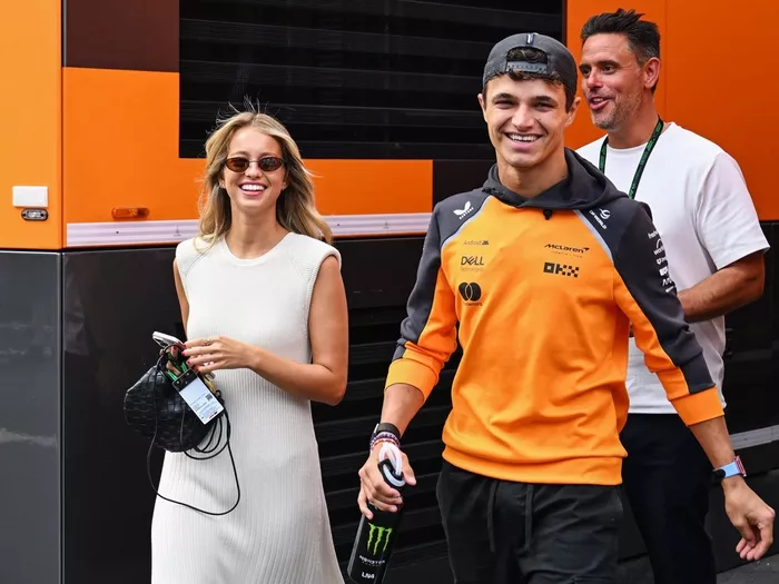 Lando Norris, McLaren and Margarida Corceiro