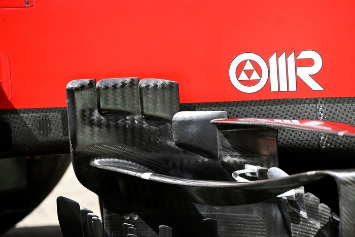 Detalle técnico del Ferrari SF21