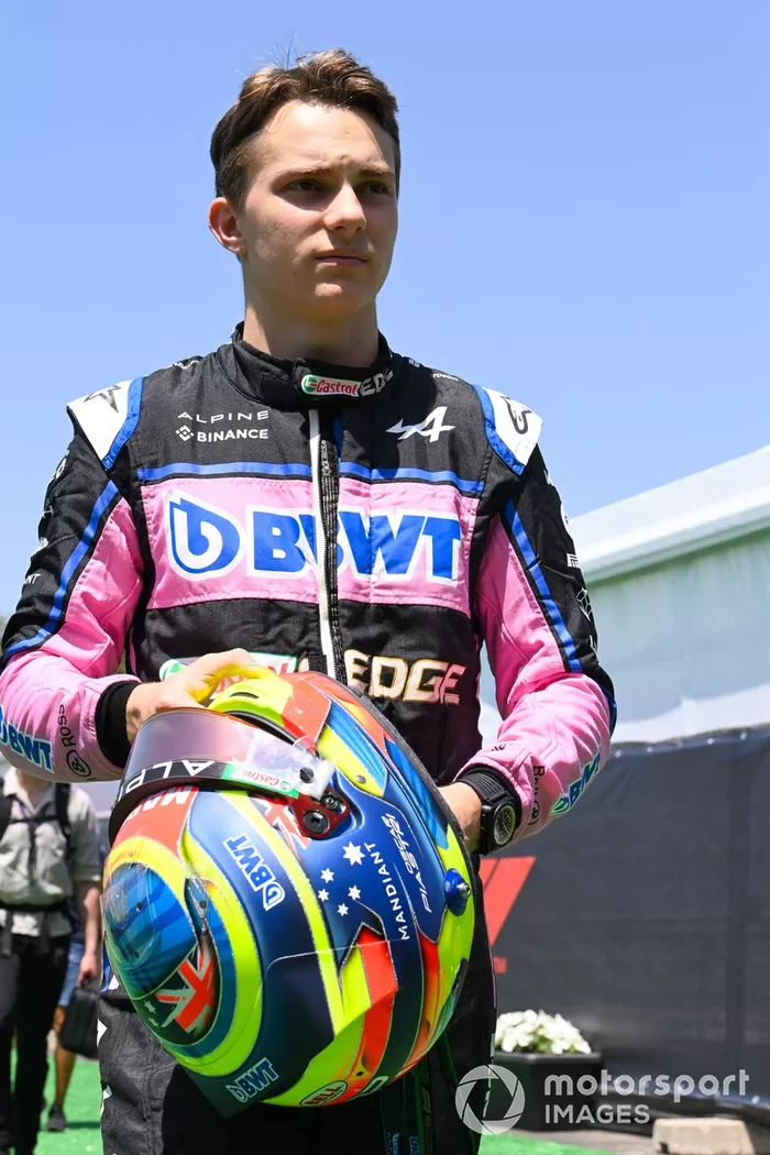 Oscar Piastri, piloto reserva de los Alpine