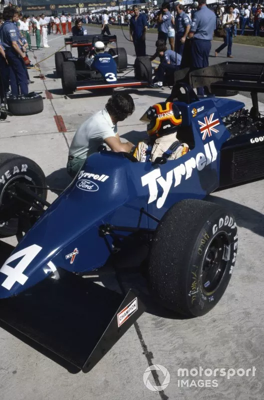 Stefan Bellof, Tyrrell 012 Ford, with Martin Brundle