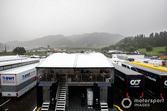 Fuerte lluvia en el Red Bull Ring