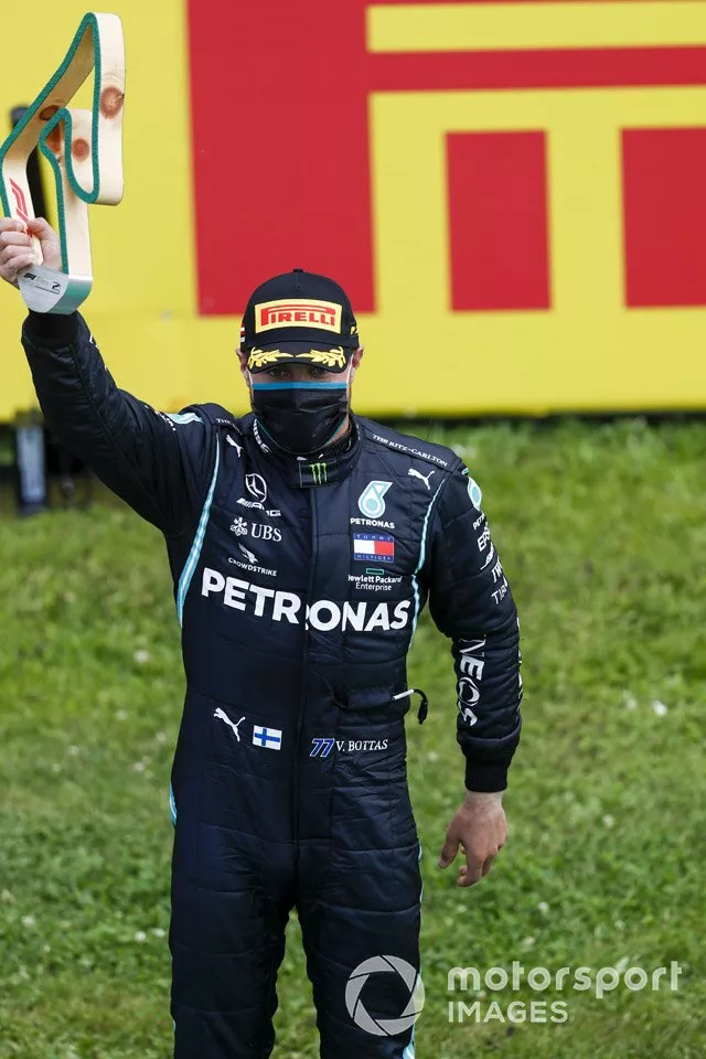 Podio: segundo lugar Valtteri Bottas, Mercedes-AMG Petronas F1