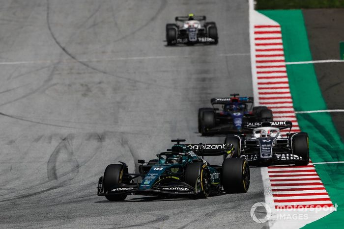 Lance Stroll, Aston Martin AMR22, Pierre Gasly, AlphaTauri AT03, Alex Albon, Williams FW44