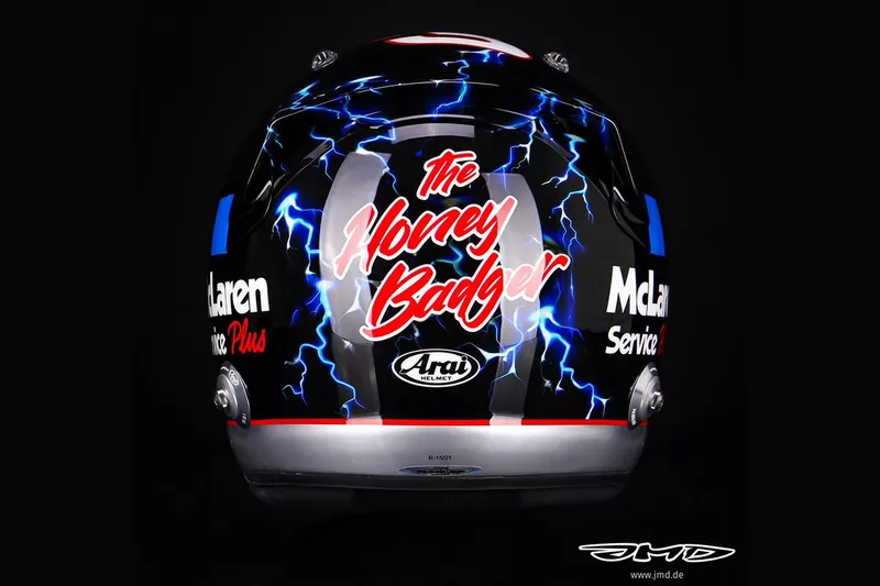 Casque de Daniel Ricciardo, McLaren