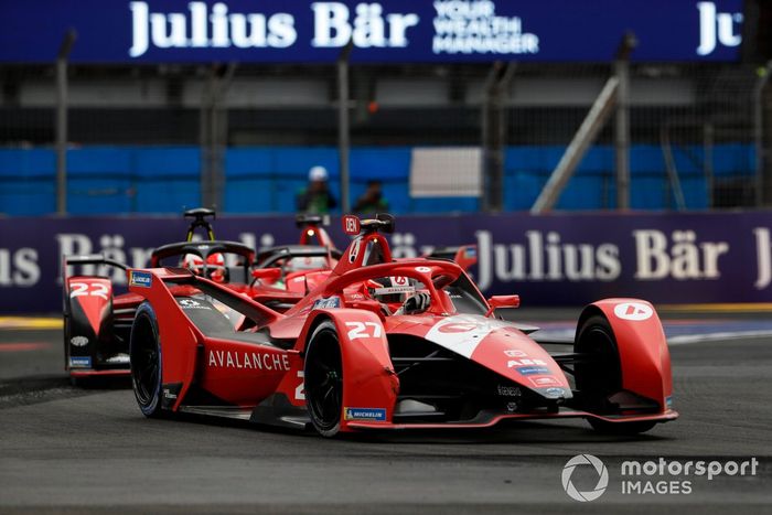 Jake Dennis, Andretti Motorsport, BMW iFE.21, Maximilian Gunther, Nissan e.Dams, Nissan IM03