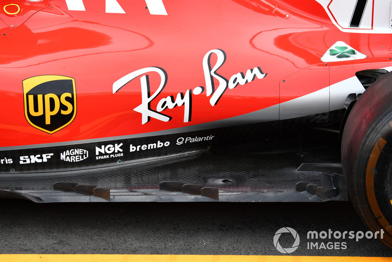 Задняя часть днища Ferrari SF71H