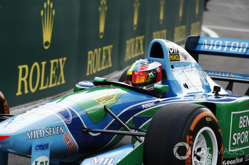 Mick Schumacher en el Benetton Ford B194