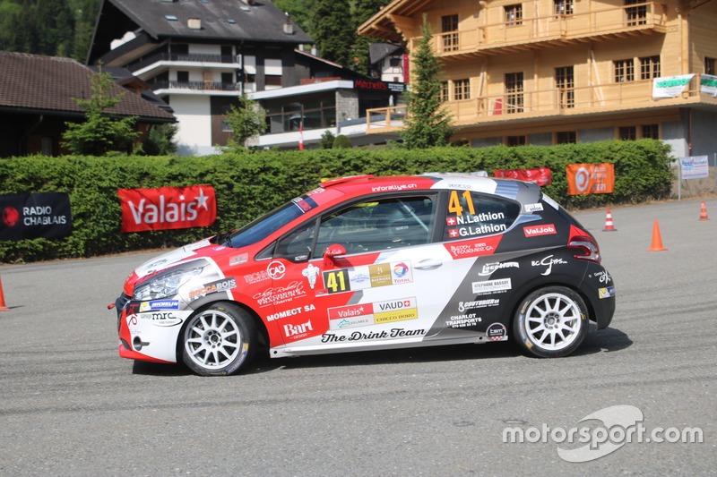 Nicolas Lathion, Gaëtan Lathion, Peugeot 208 R2, Lathion Rallye Team