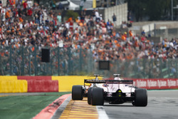 Fernando Alonso, McLaren MCL32, Sergio Perez, Sahara Force India F1 VJM1