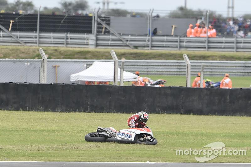 Chute de Jorge Lorenzo, Ducati Team