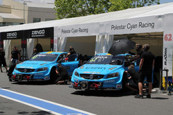 Robert Dahlgren, Polestar Cyan Racing, Volvo S60 Polestar TC1 and Thed Björk, Polestar Cyan Racing,
