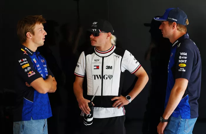 Valtteri Bottas, Cadillac Racing, Max Verstappen, Red Bull Racing, Liam Lawson, Red Bull Racing