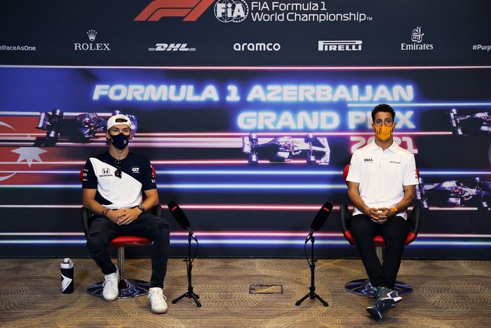 Pierre Gasly, AlphaTauri y Daniel Ricciardo, McLaren