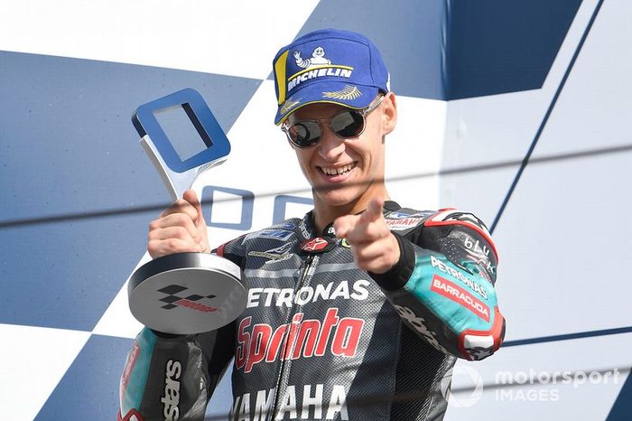 Podio: segundo lugar Fabio Quartararo, Petronas Yamaha SRT