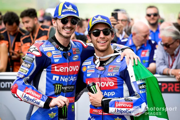 Enea Bastianini, Ducati Team, Francesco Bagnaia, Ducati Team