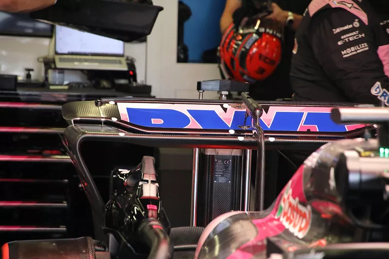 Alpine A524 rear wing detail