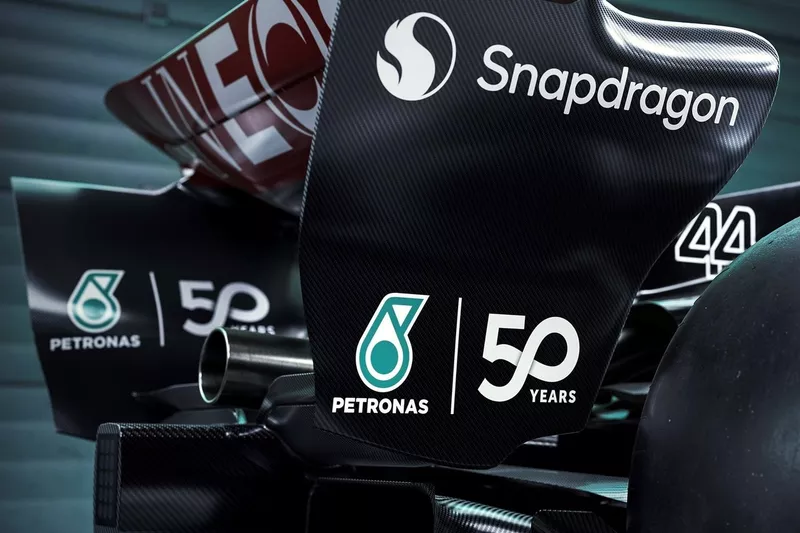La livrée spéciale de la Mercedes W15 
