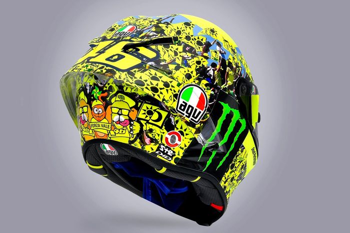 Il casco speciale di Valentino Rossi, Petronas Yamaha SRT
