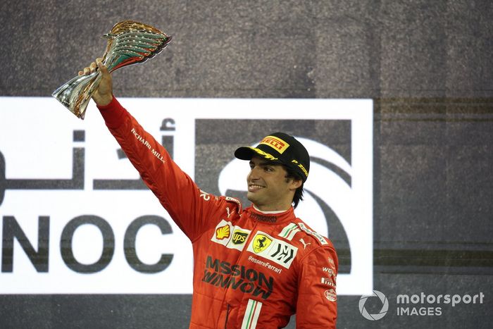 Podio: tercer lugar Carlos Sainz Jr., Ferrari