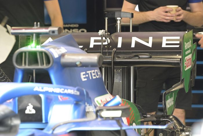 Detalle del alerón trasero del Alpine A521