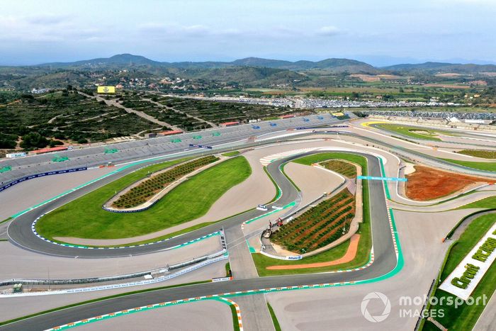 Vista aérea del circuito Ricardo Tormo de Cheste, en Valencia