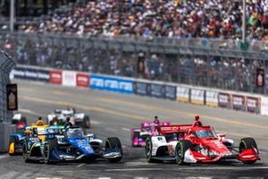 #8: Marcus Ericsson, Chip Ganassi Racing Honda, #15: Graham Rahal, Rahal Letterman Lanigan Racing Honda