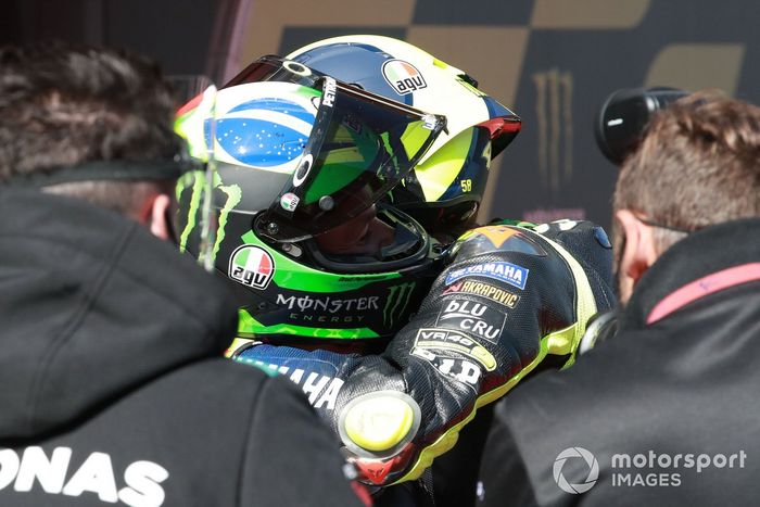 Ganador de la pole Franco Morbidelli, Petronas Yamaha SRT ,  Valentino Rossi, Yamaha Factory Racing