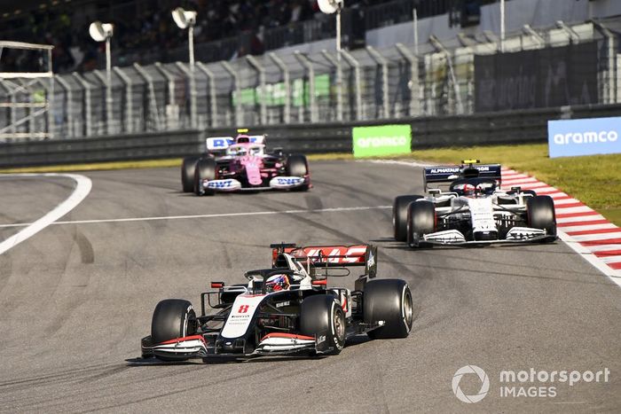 Romain Grosjean, Haas VF-20, Pierre Gasly, AlphaTauri AT01, Nico Hulkenberg, Racing Point RP20