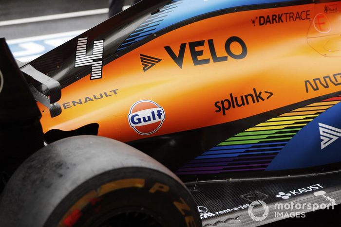 El monoplaza de Lando Norris, McLaren MCL35