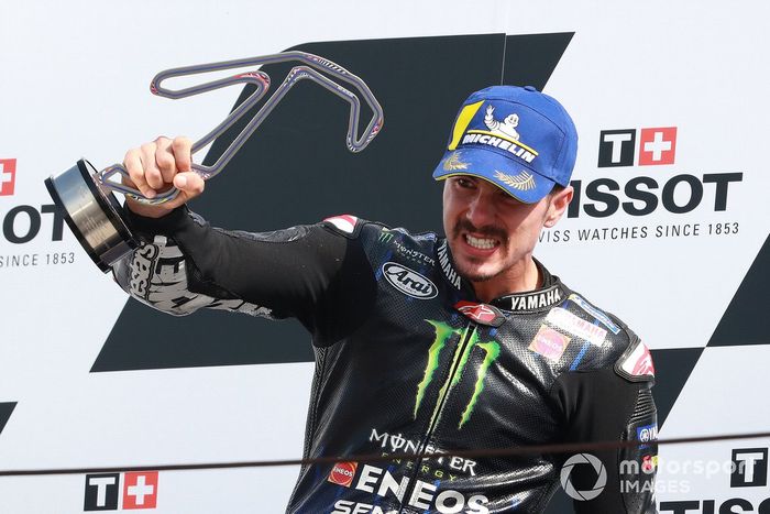 Podio: ganador Maverick Viñales, Yamaha Factory Racing